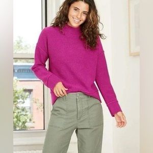 Universal Thread magenta pink mock neck soft sweater